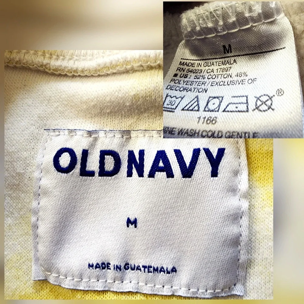 Old Navy The Beatles Yellow Submarine Retro Sweatshirt M Unisex Tie Dye K-Pop